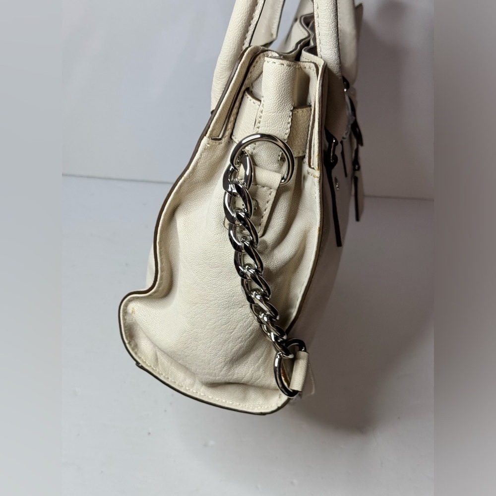 Michael Kors Hamilton Satchel Shoulder Bag Ivory - Picture 9 of 14